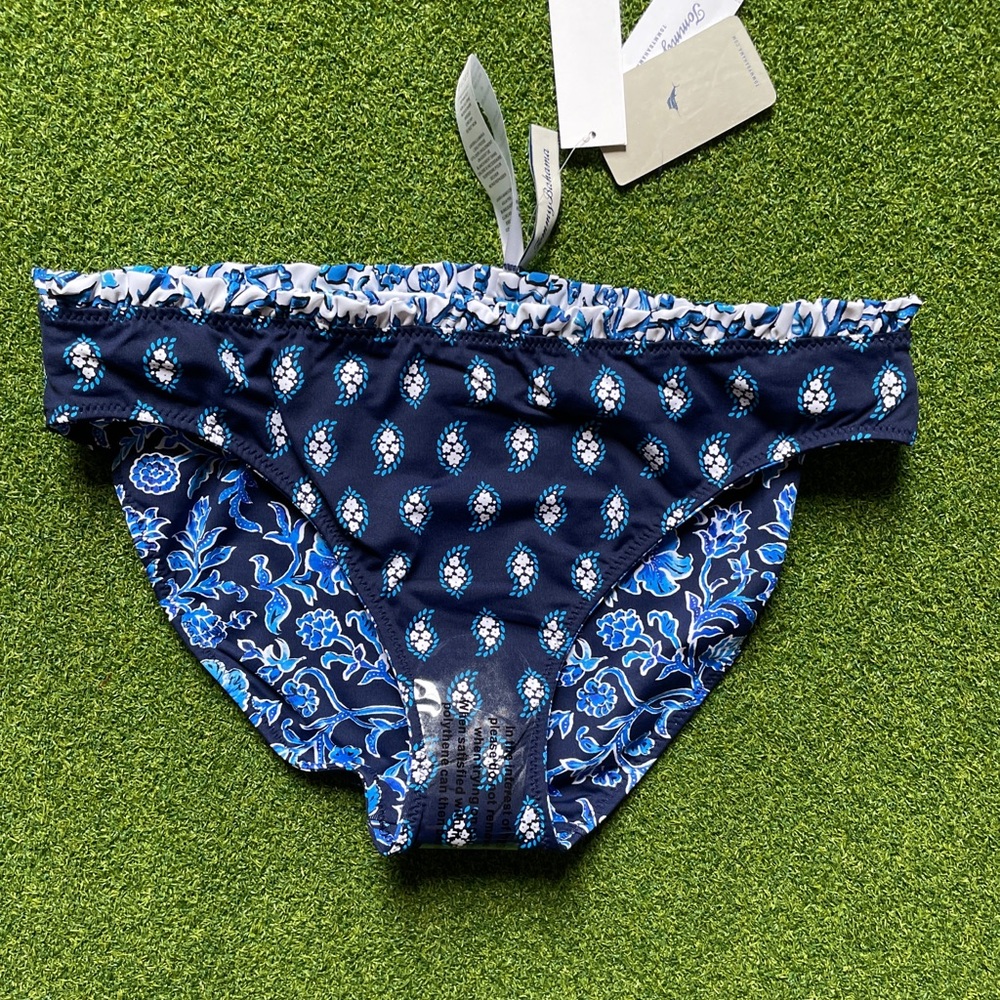 NWT Tommy Bahama Reversible Hipster Ruffle Bikini Bottoms - Picture 6 of 7